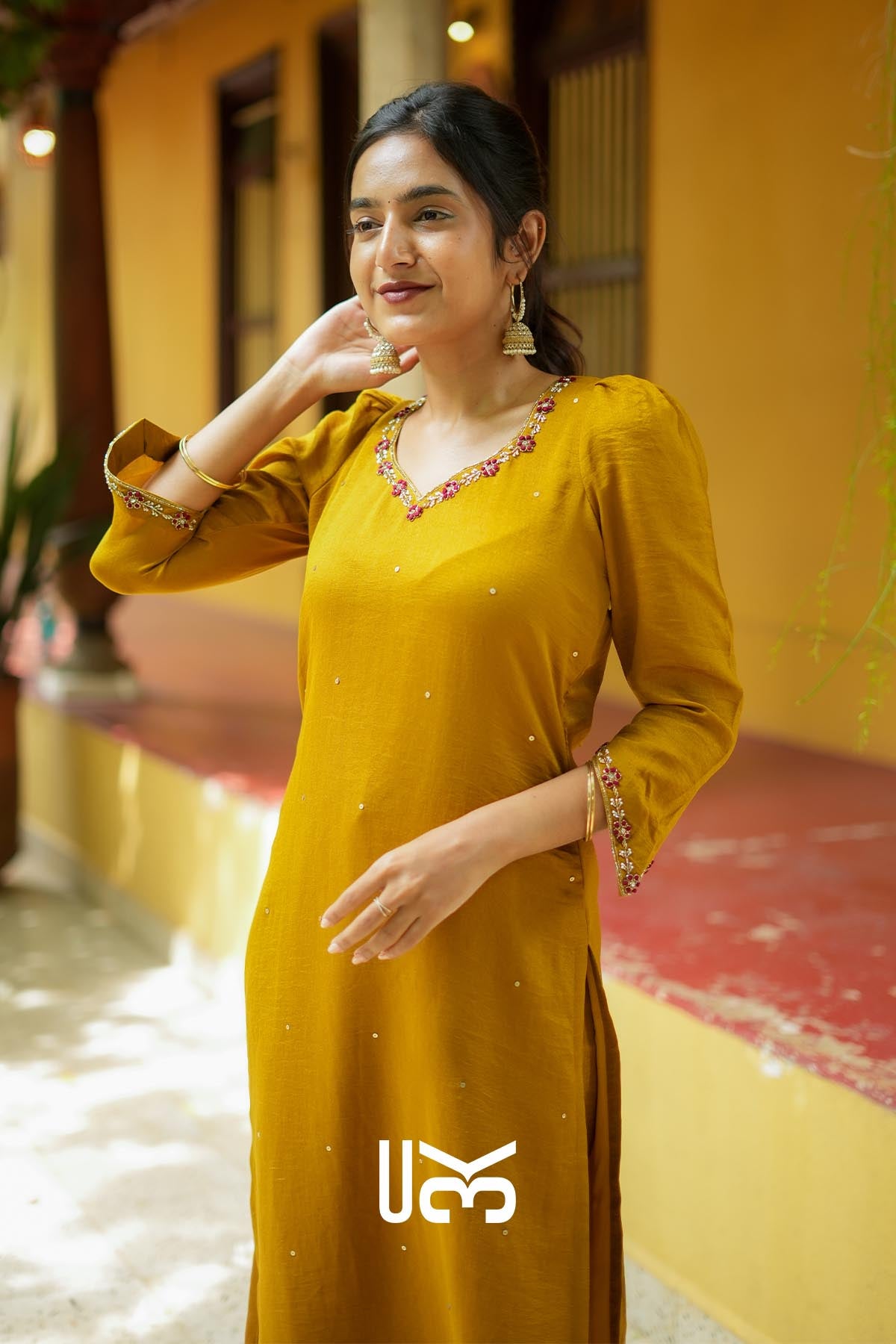 Soreya | Mustard Yellow Kurta Set for Haldi Ceremonies