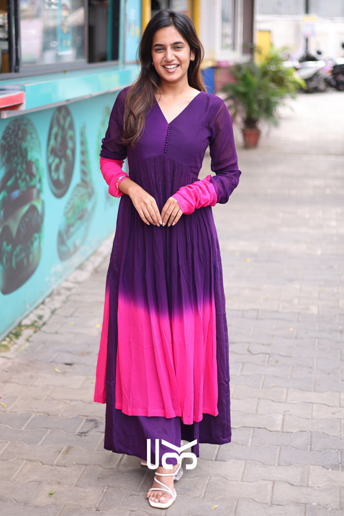 Minakshi Kurta Set in Purple