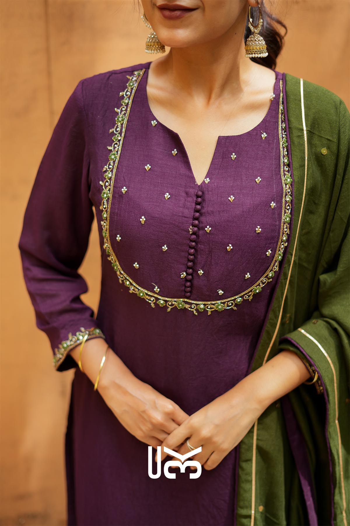 Azaira | Wine Purple Kurta Set for Traditional Gatherings