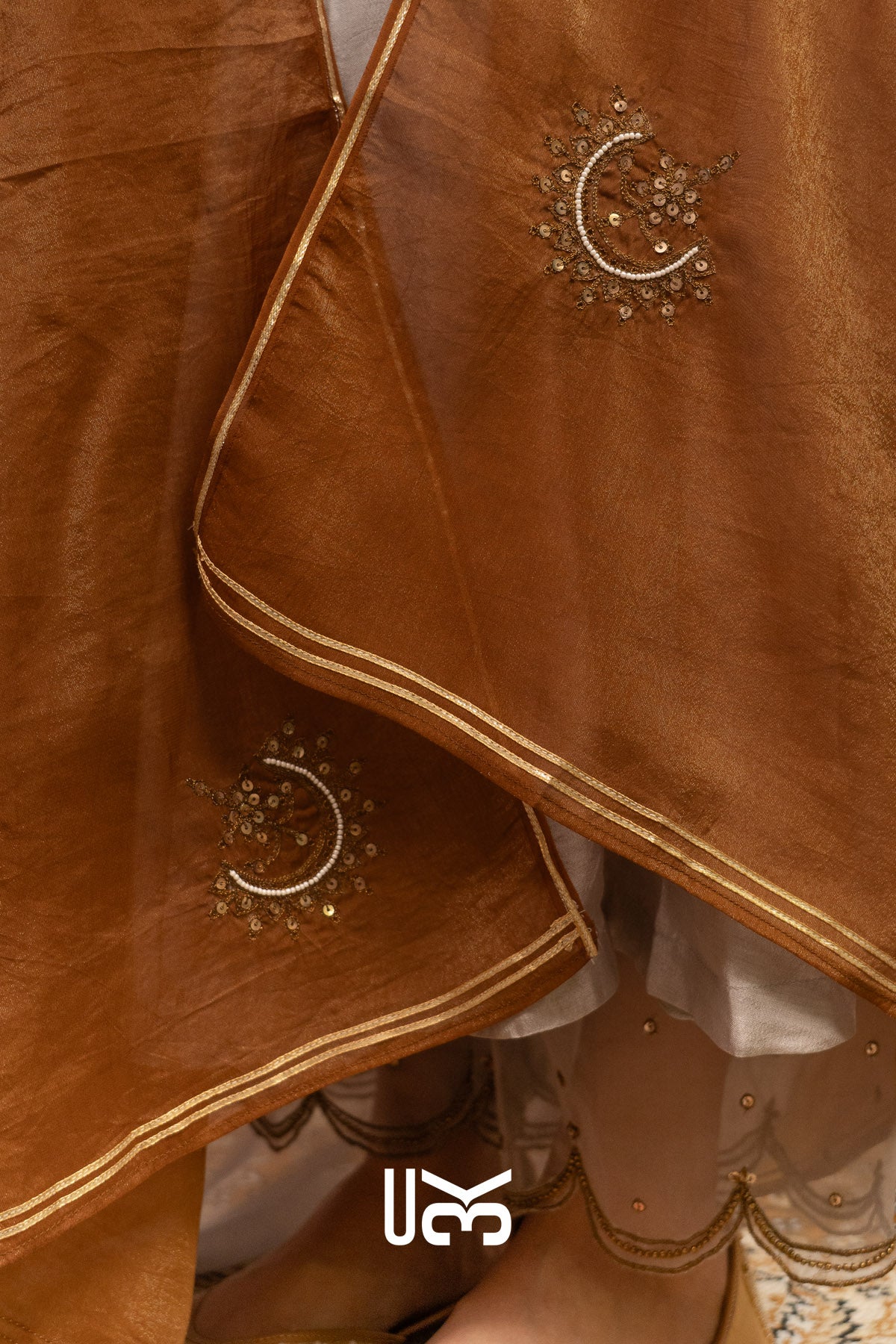 Grehmukti Anarkali Set (Dress) in Silver grey
