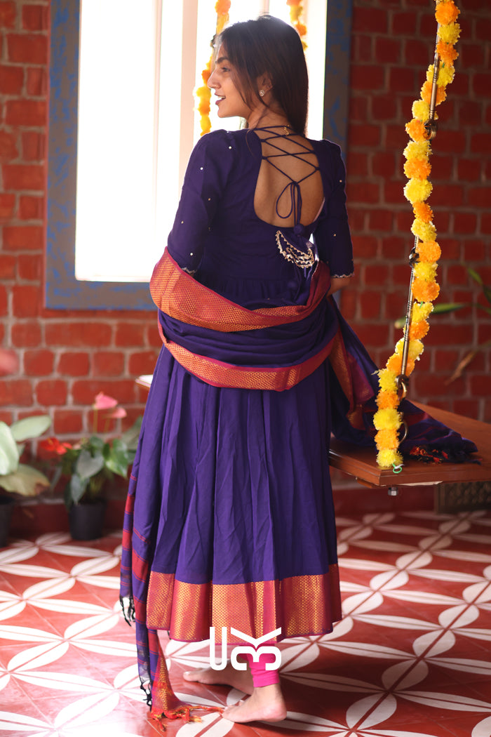 Meghna Anarkali (Dress) in Purple