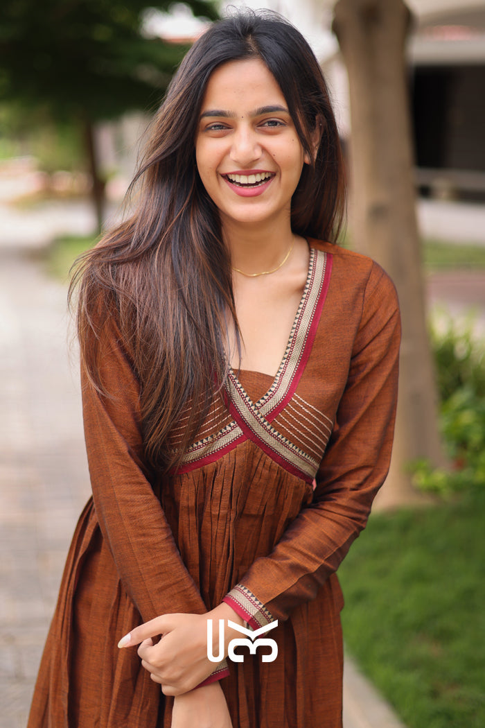 Narmada Kurta Set in Copper