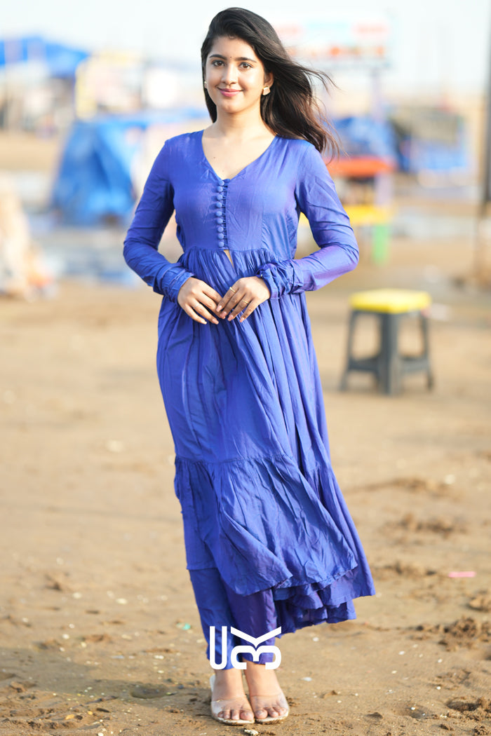 Leher Kurta Set (Dress) in Blue