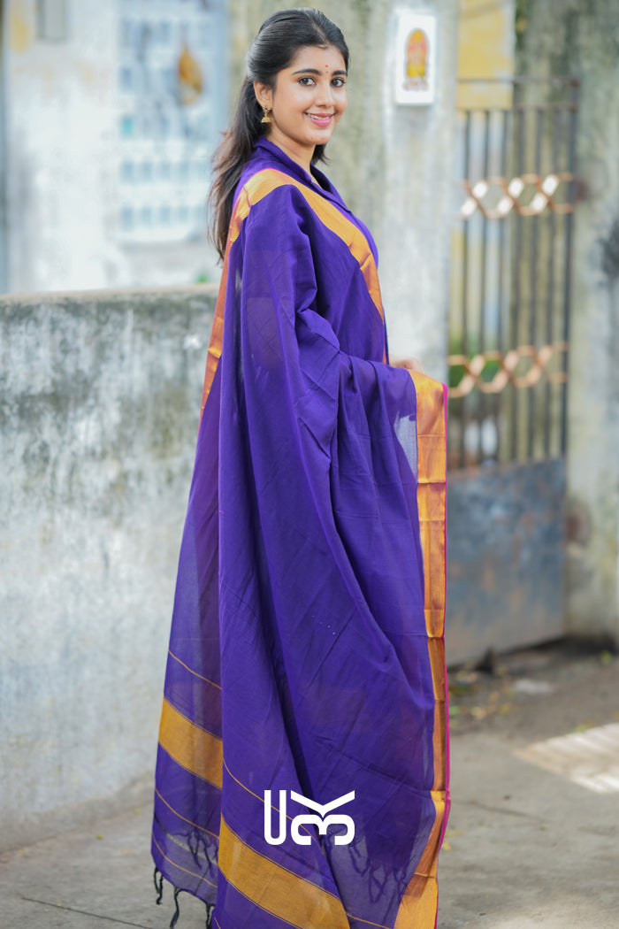 Paridhi Handloom Suit Set in Purple