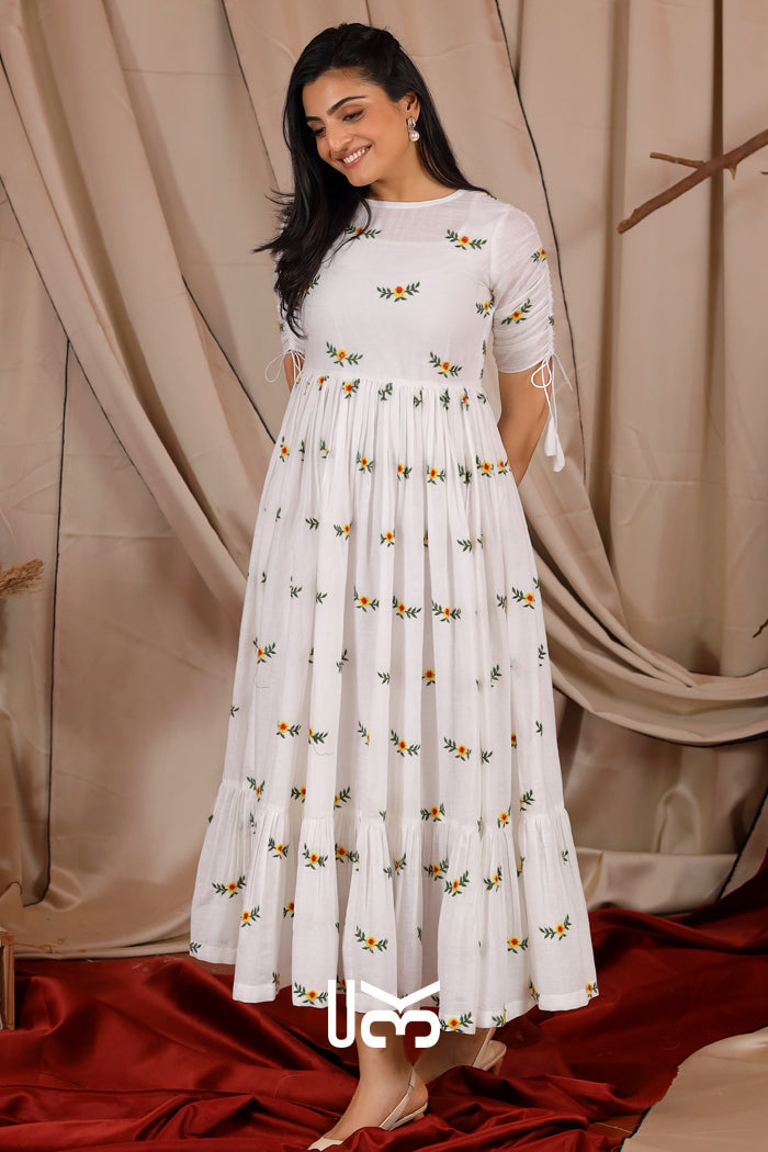 Georgia Summer Midi (Dress) in White