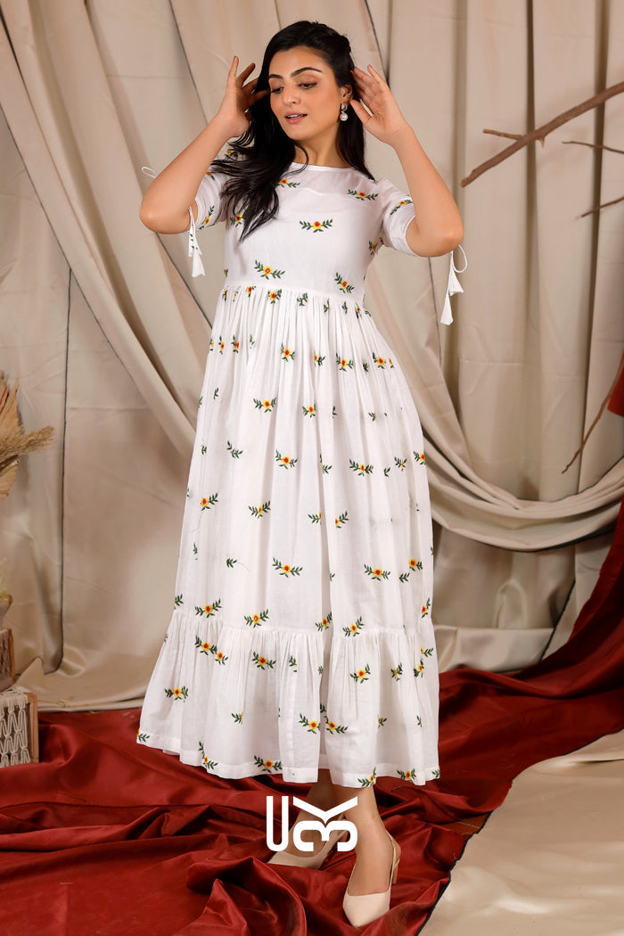 Georgia Summer Midi (Dress) in White