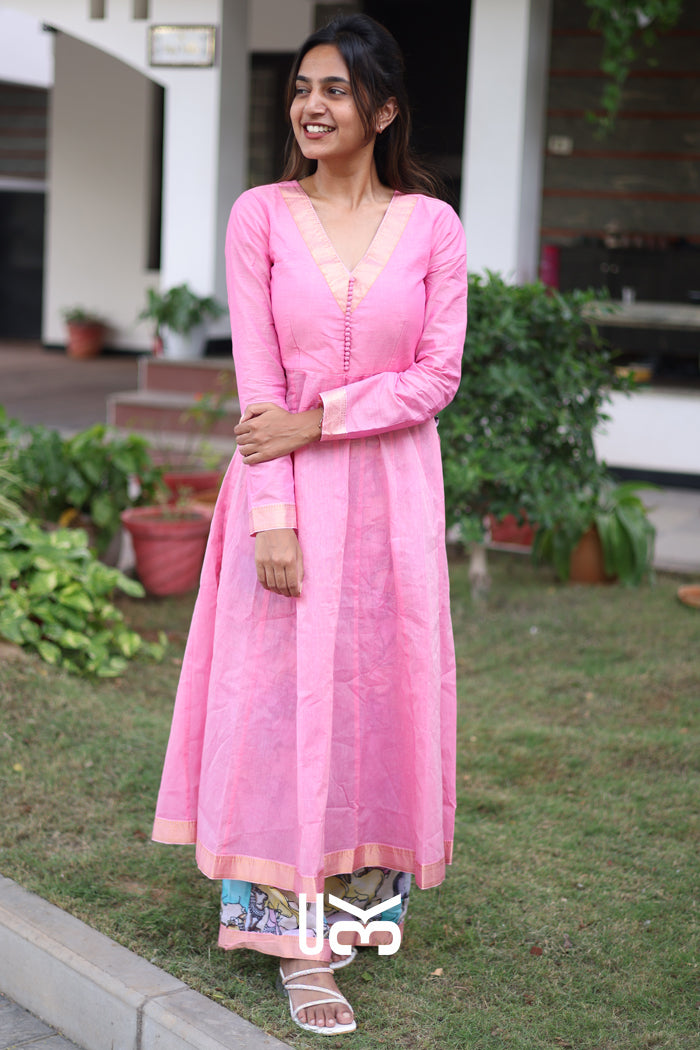Peony Kurta Set in Pink