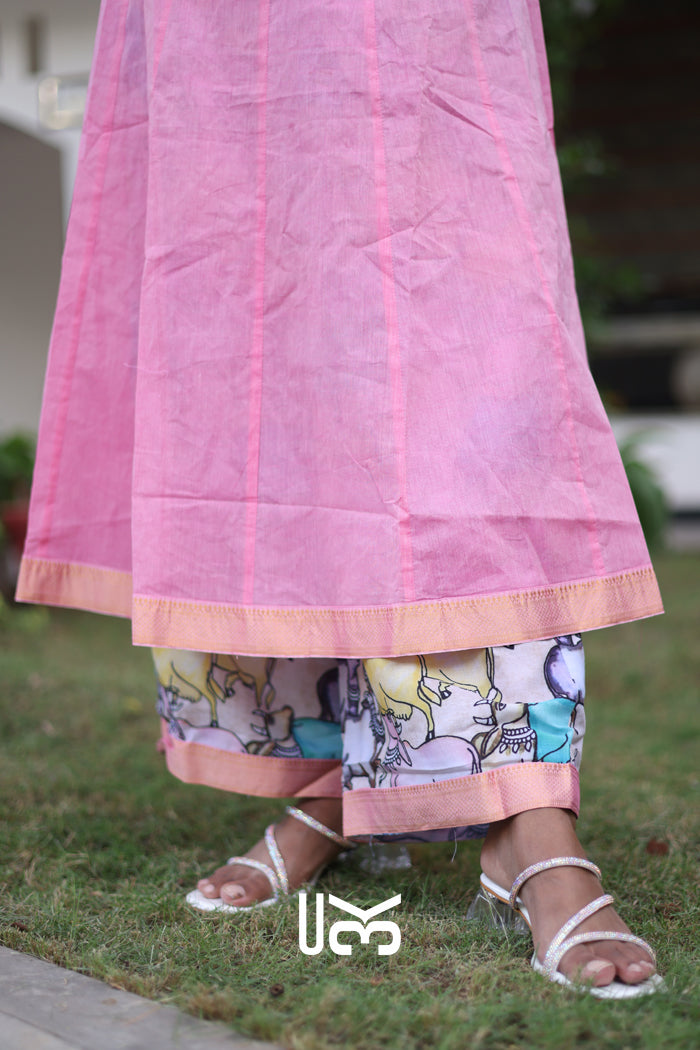 Peony Kurta Set in Pink