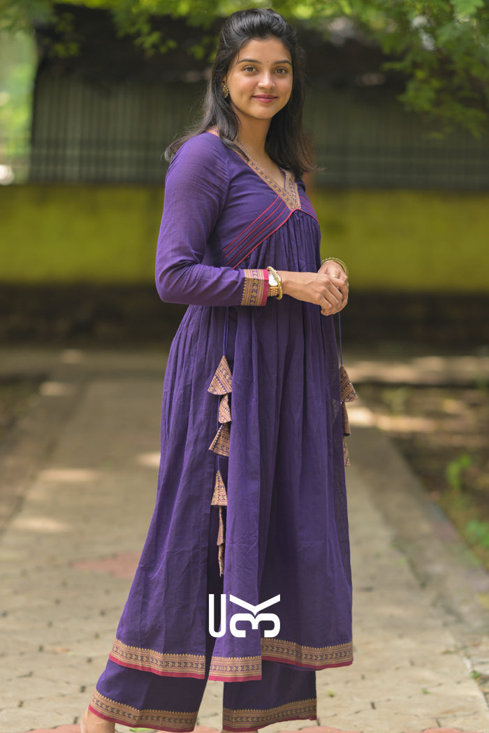 Sharvari Kurta Set in Violet