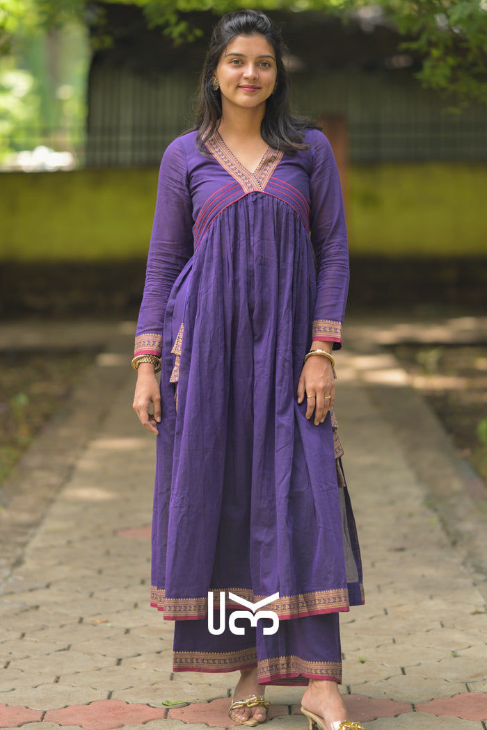 Sharvari Kurta Set in Violet