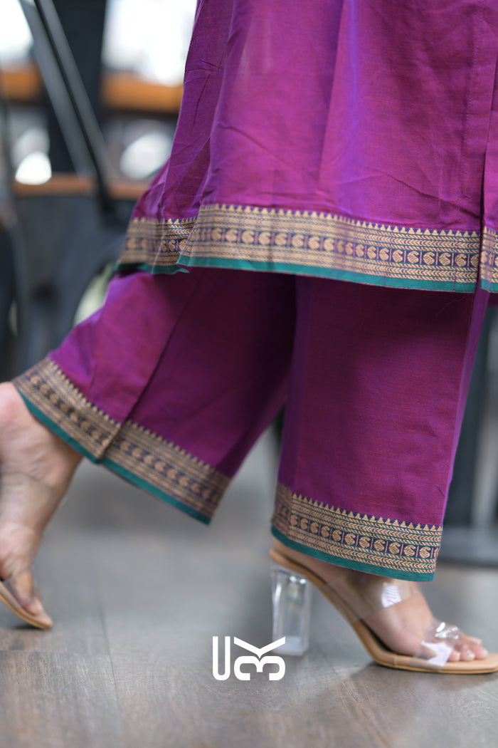 Kalyani Kurta Set in Purple