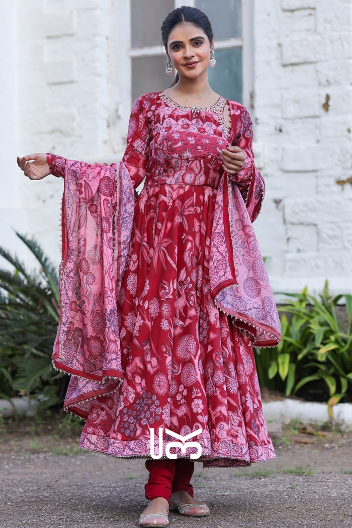 Alakhya Anarkali (Dress) in Red