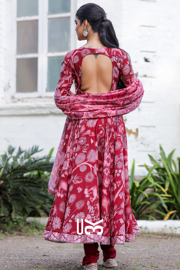 Alakhya Anarkali (Dress) in Red