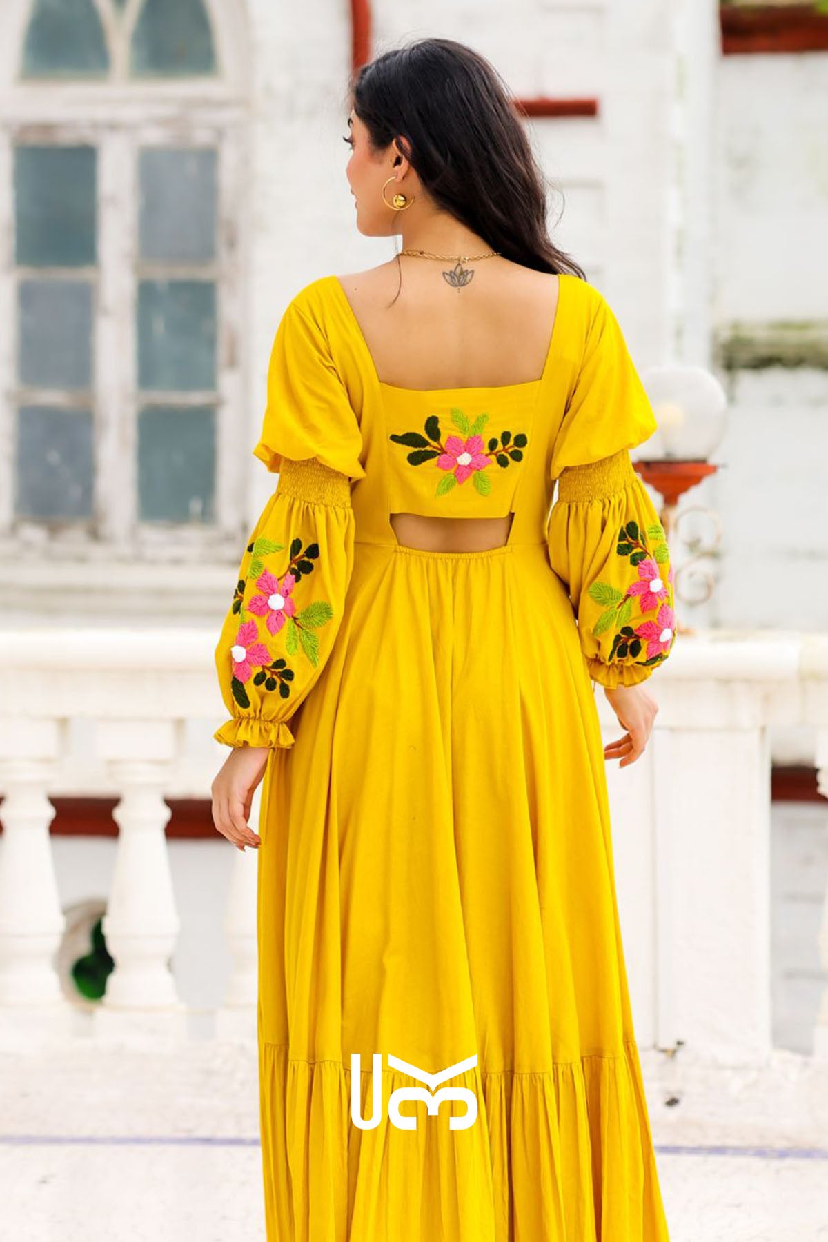 Warm Glow Yellow Maxi Dress