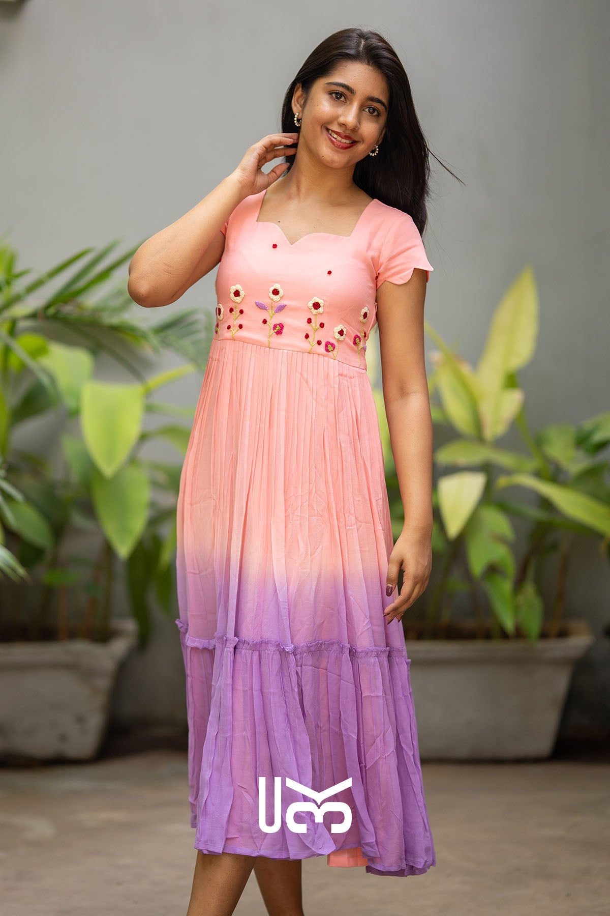 Amelia Bloom Midi Dress