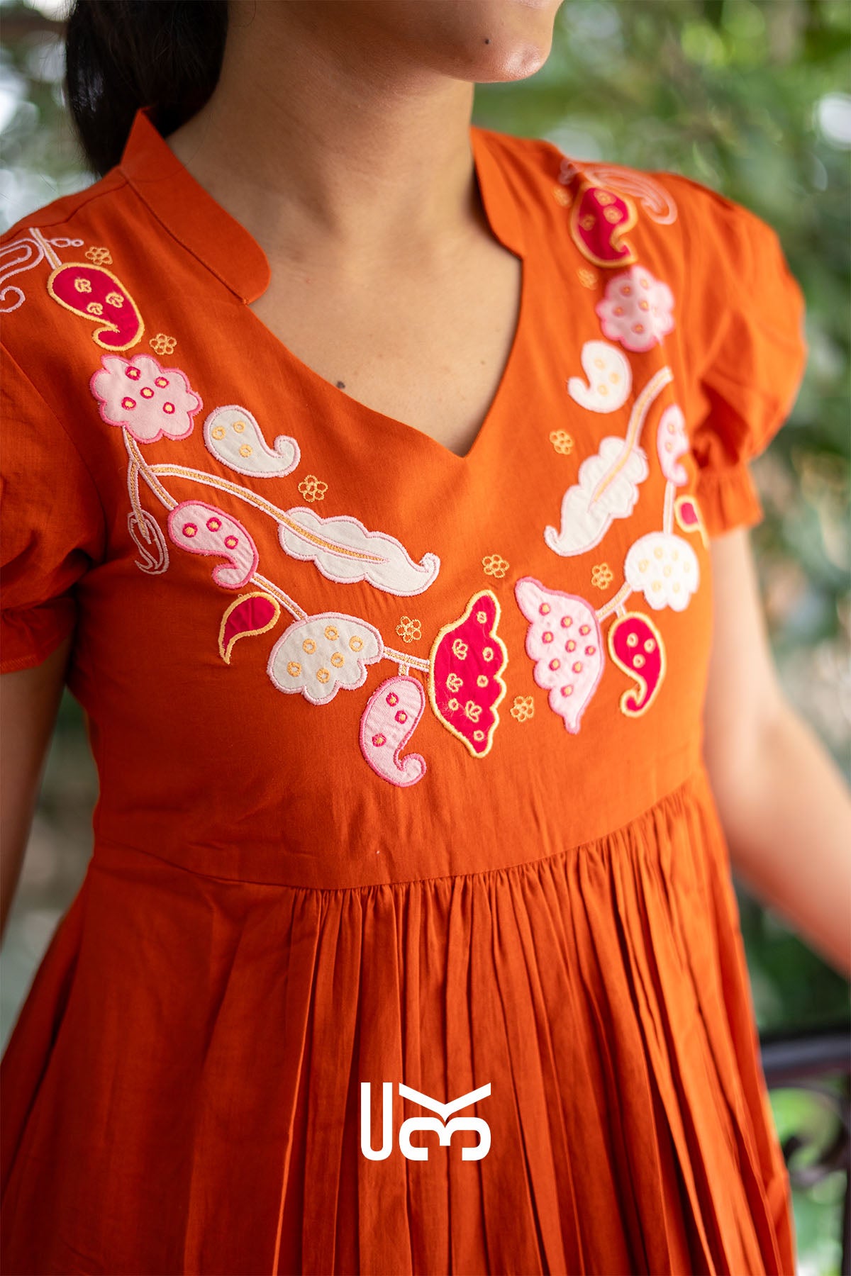 Kesariya Rust Midi Dress