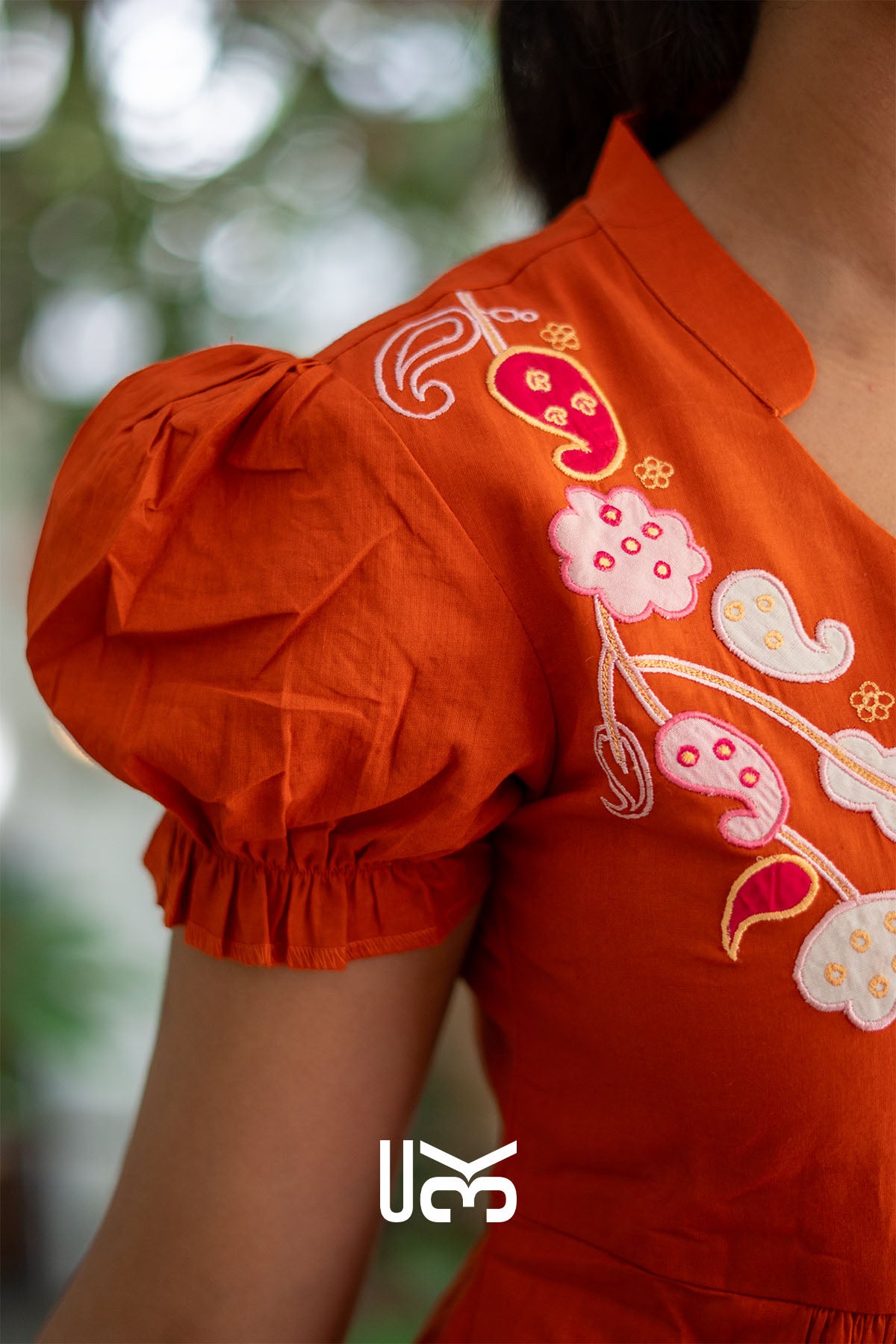 Kesariya Rust Midi Dress