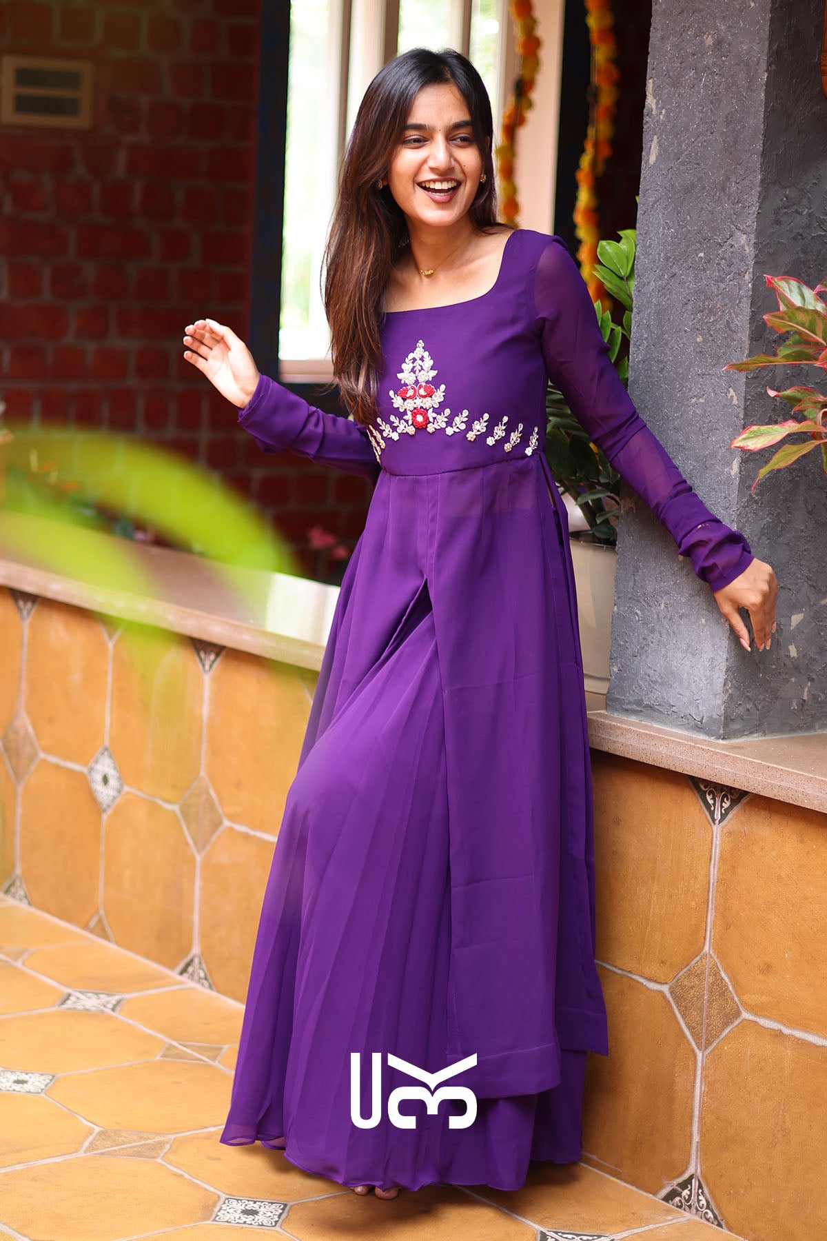 Grape Palazzo Set in Purple