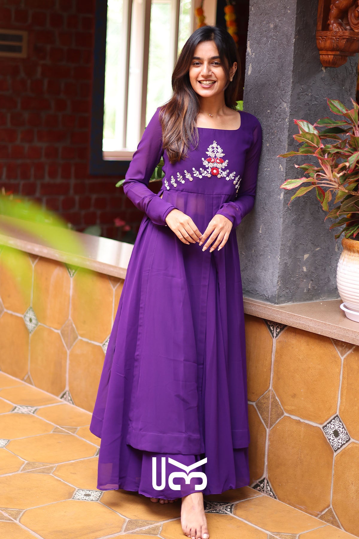 Grape Palazzo Set in Purple