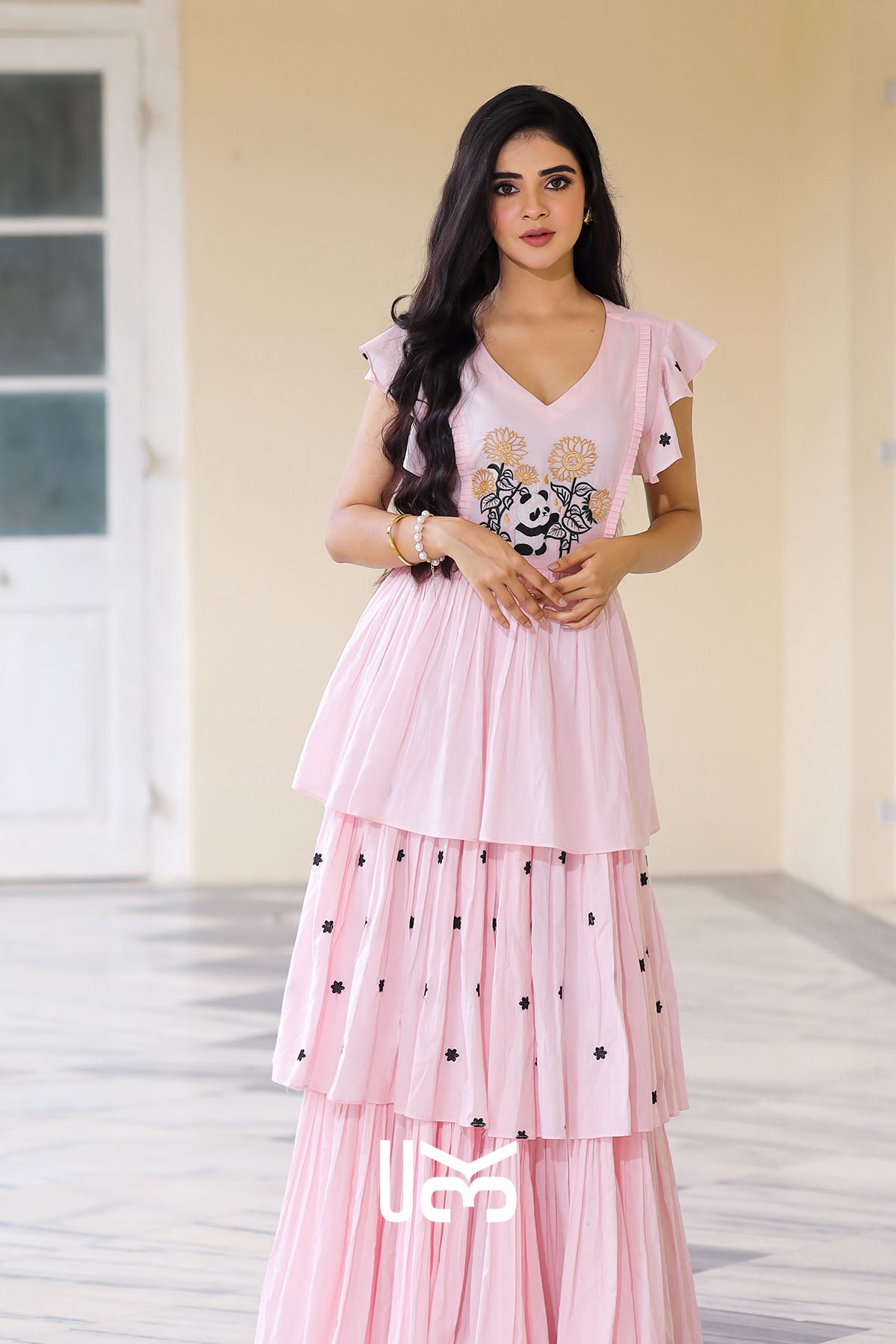 Frolic Charming Baby Pink Maxi Dress