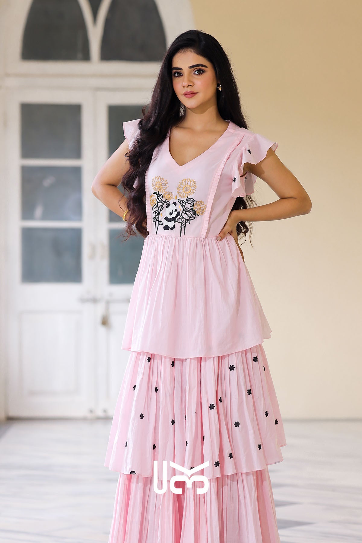 Frolic Charming Baby Pink Maxi Dress
