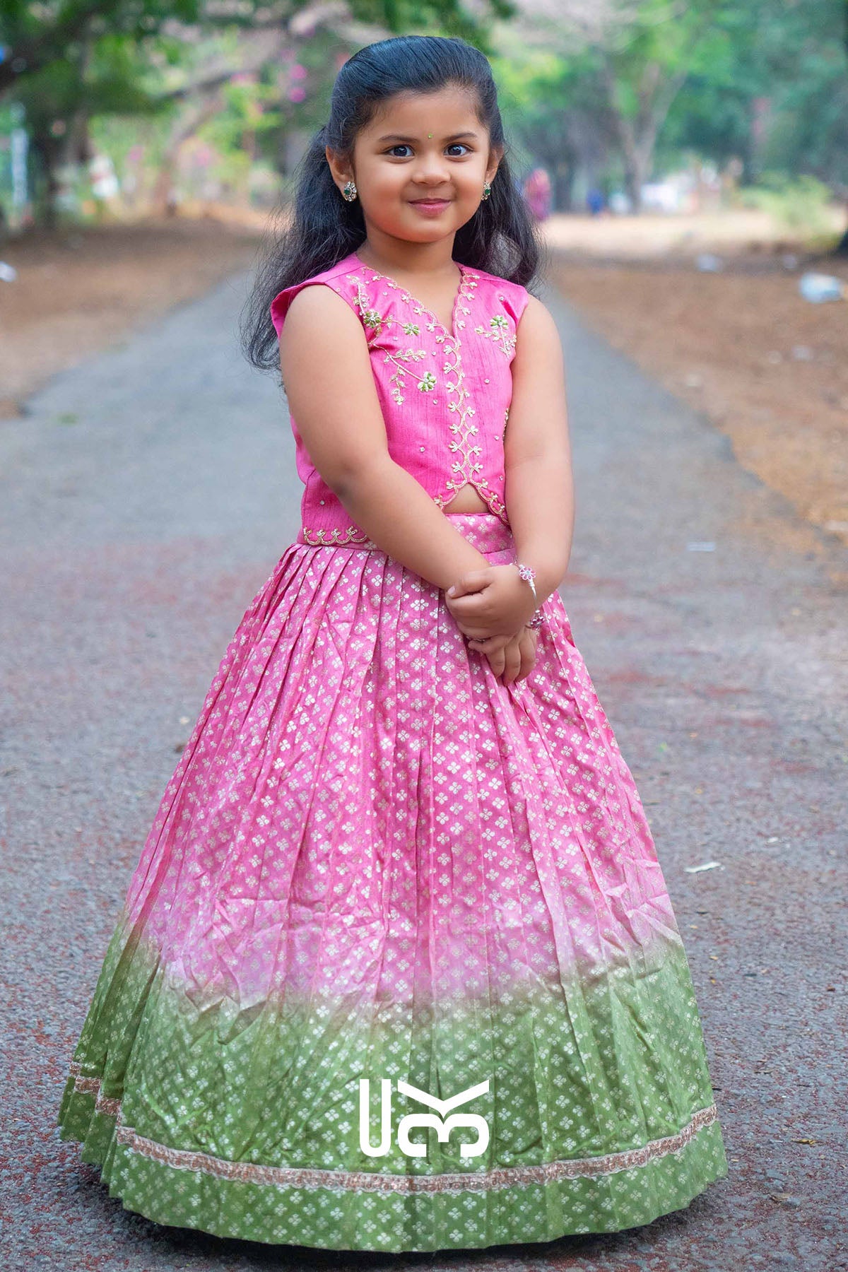 Baby Alexa Pink Lehenga Set