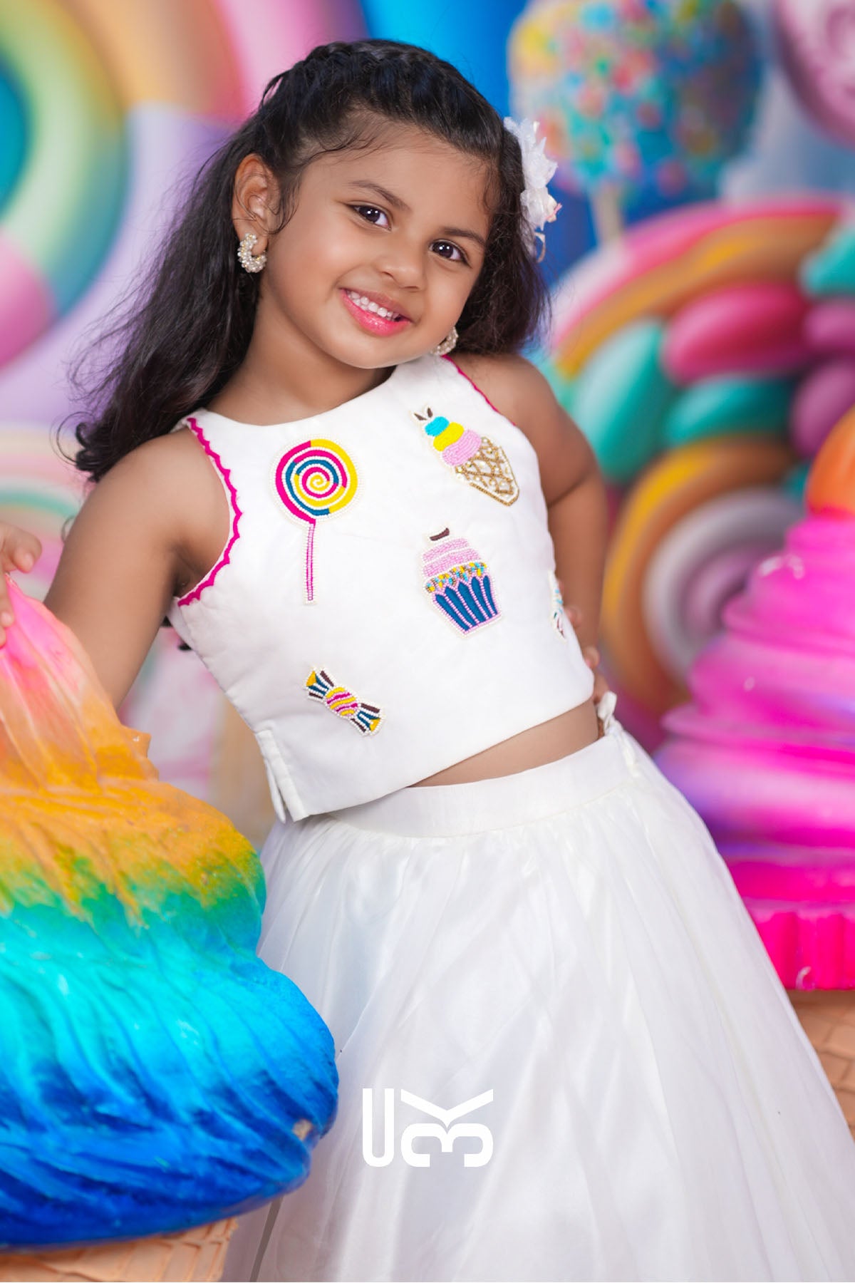 Baby Sophy White Crop Top