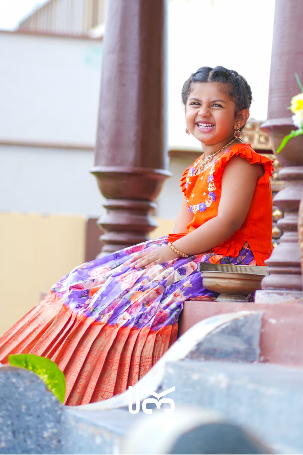 Baby Blush Lehenga Set in Purple