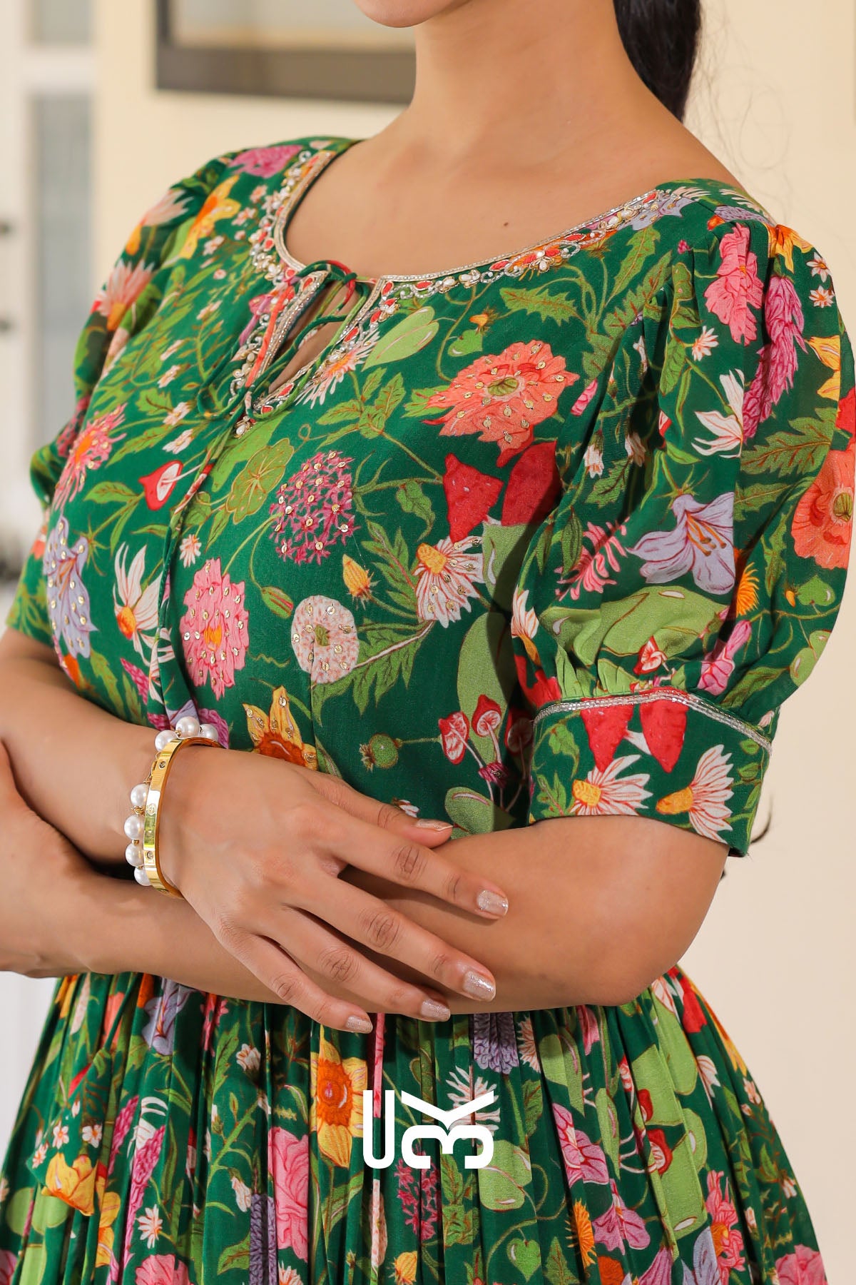 Titli Maxi Dress in Green