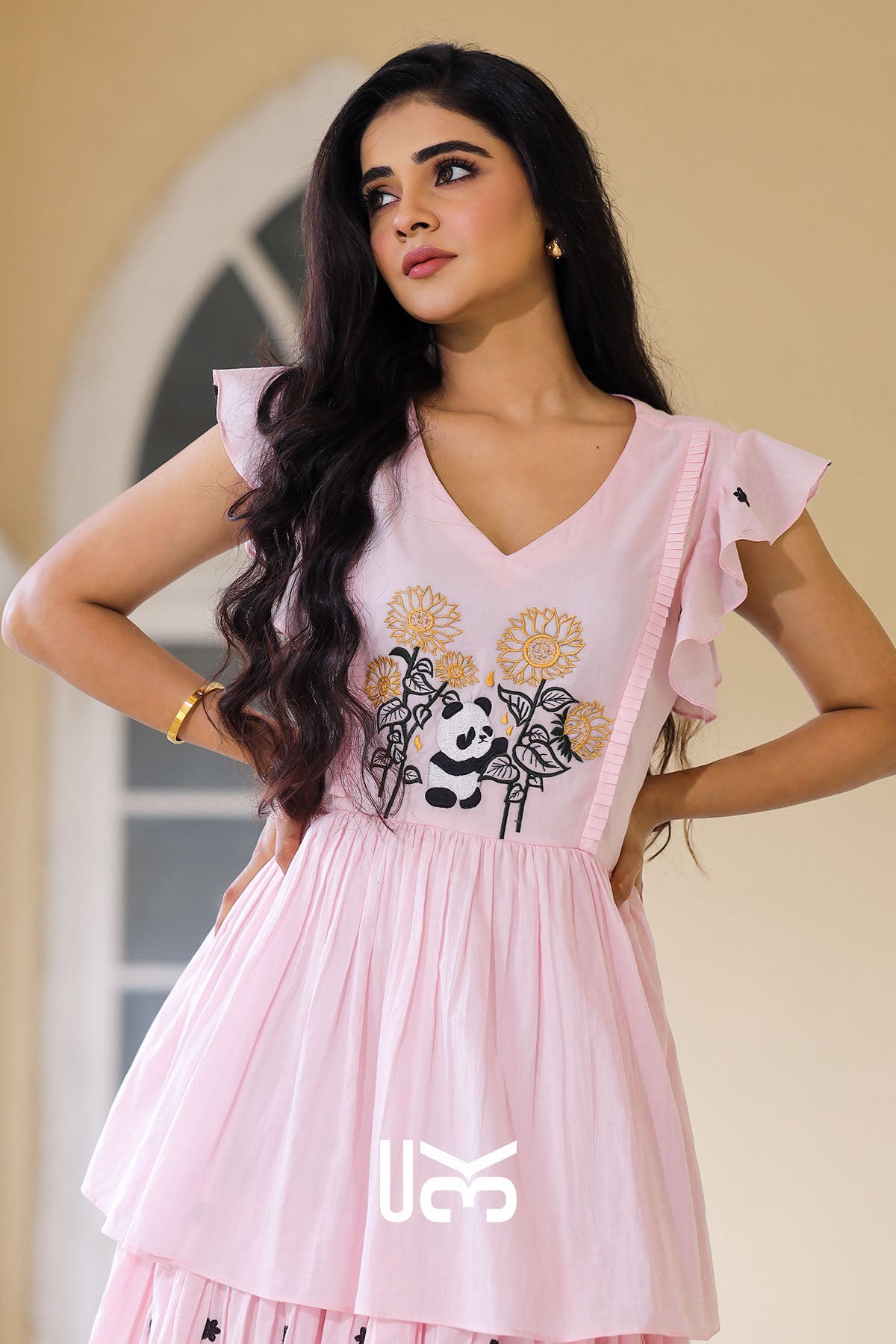 Frolic Charming Baby Pink Maxi Dress
