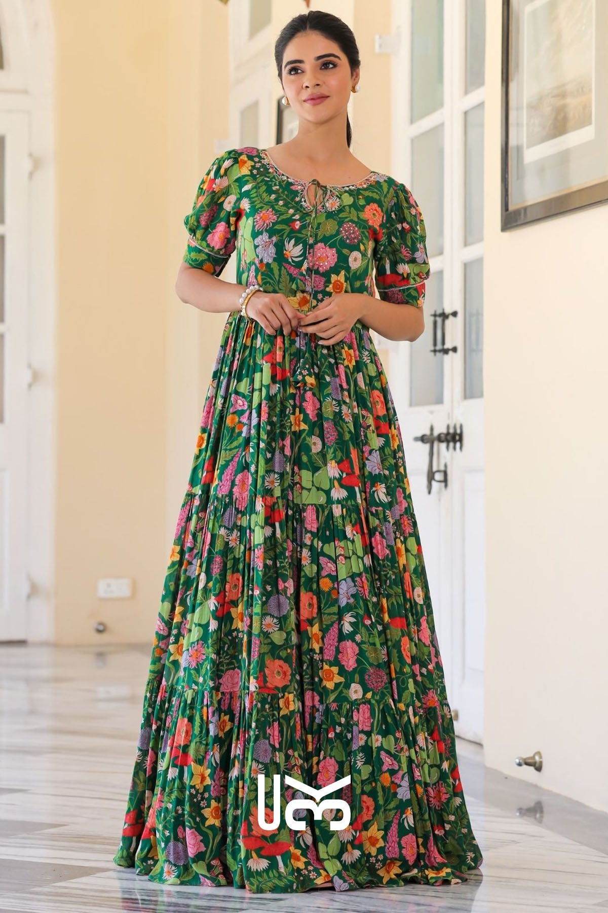 Titli Maxi Dress in Green