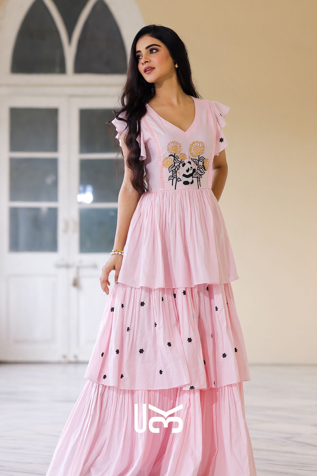 Frolic Charming Baby Pink Maxi Dress