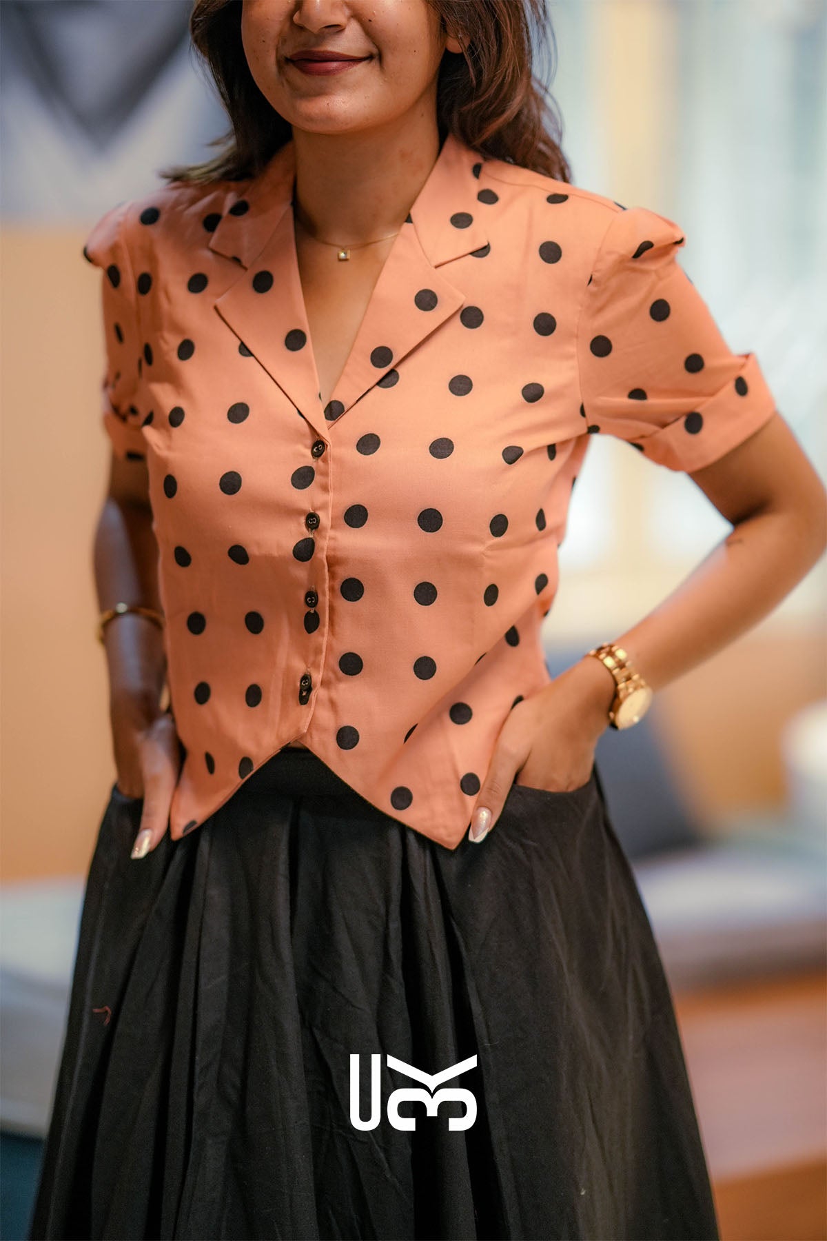 Ruby Co-Ord Set (Dress) in Peach