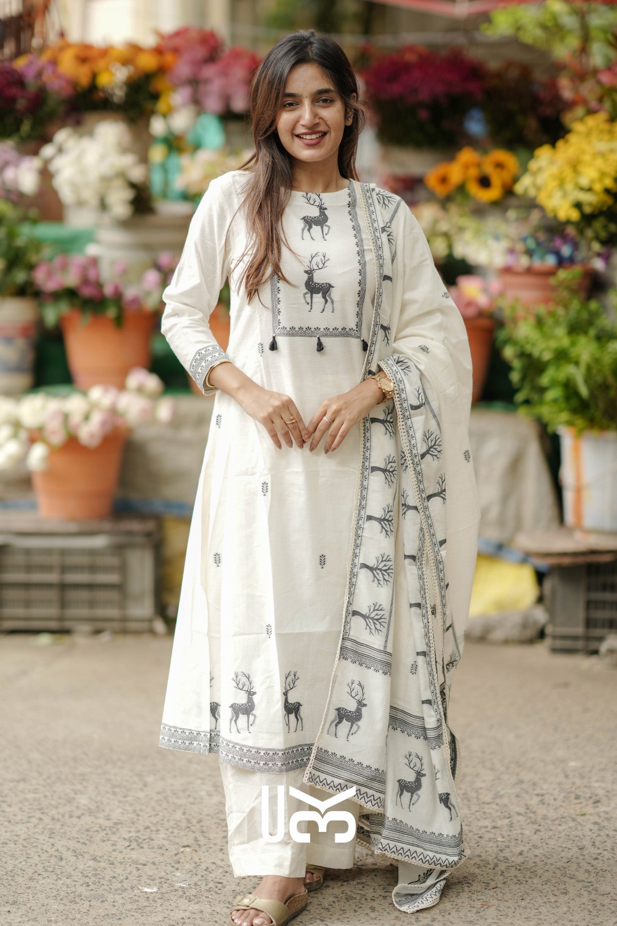Karuppu Cotton Kurta In Ivory