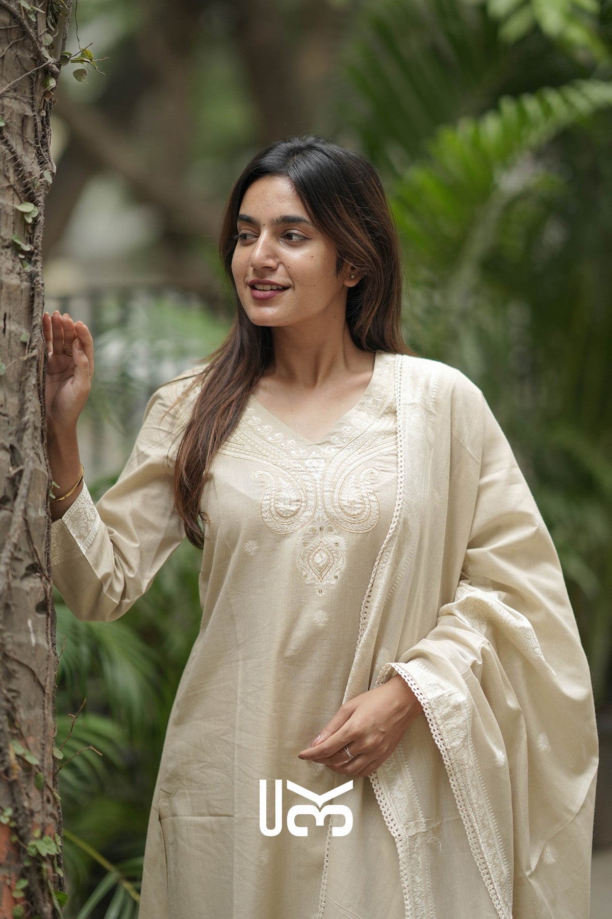 Zarreen Cotton Kurta In Beige