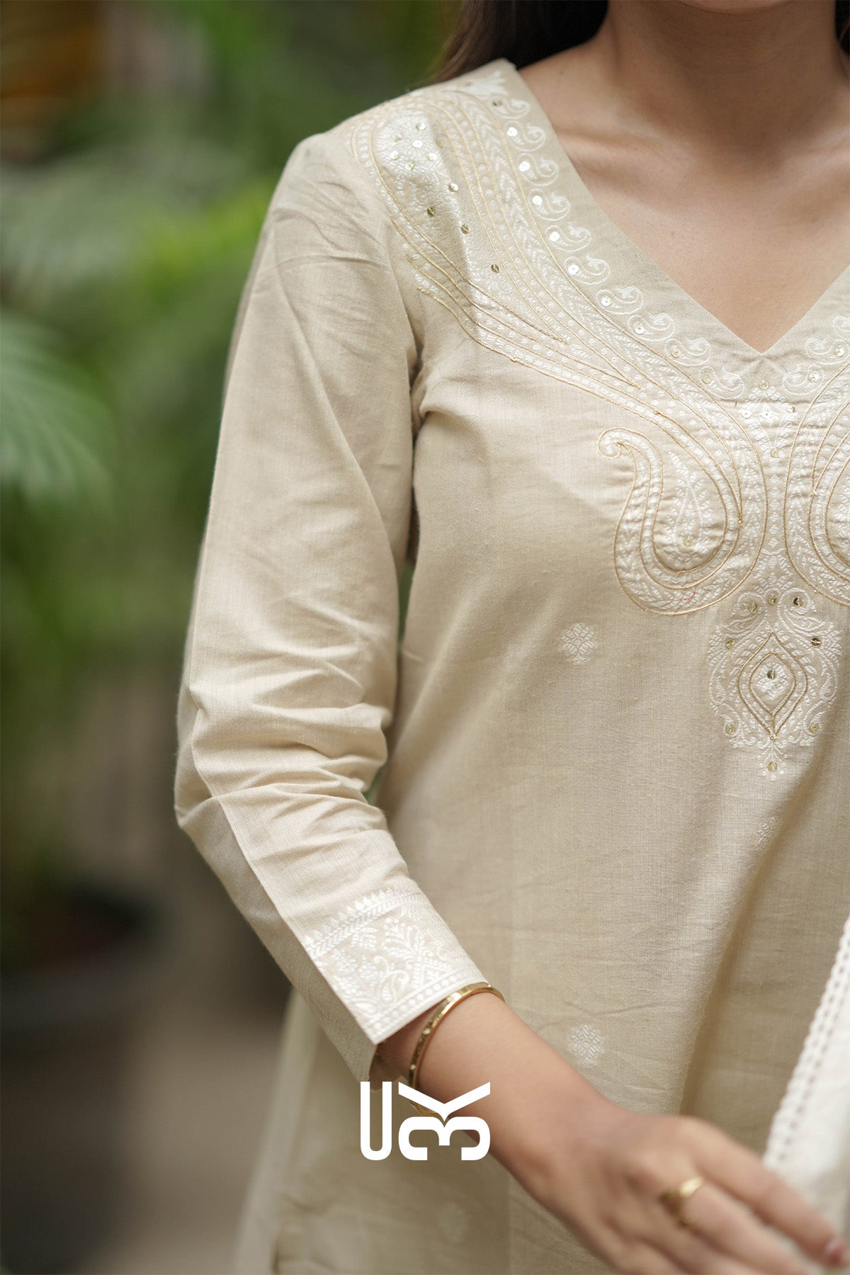 Zarreen Cotton Kurta In Beige