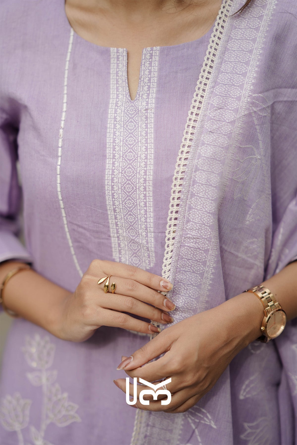 Neelkamal Cotton Kurta In Lavender