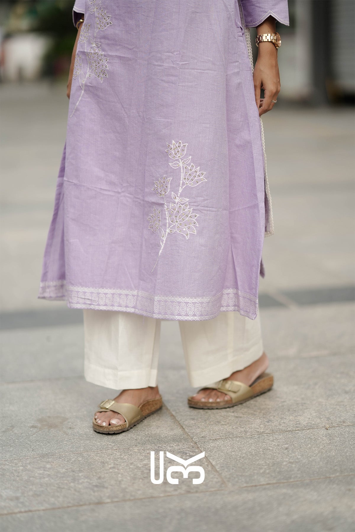 Neelkamal Cotton Kurta In Lavender