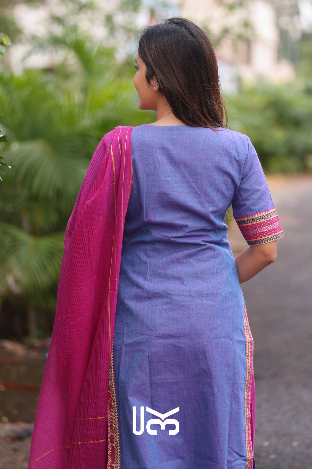 Vaani Handloom Kurta set (Dress) In Indigo Blue