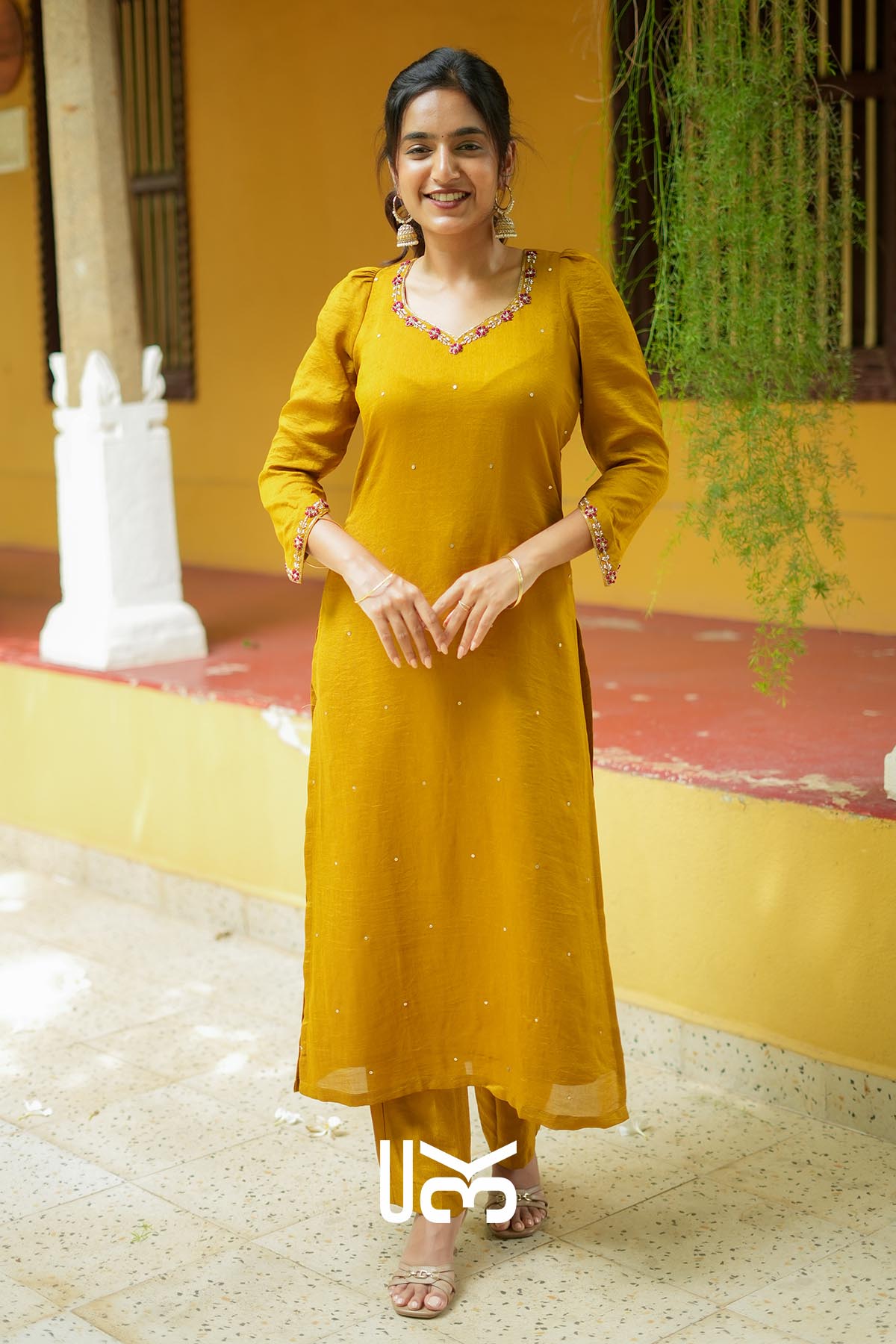 Soreya | Mustard Yellow Kurta Set for Haldi Ceremonies