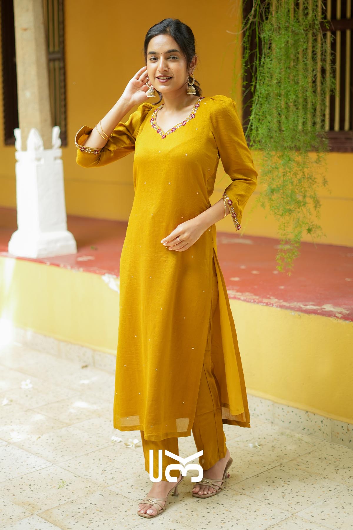 Soreya | Mustard Yellow Kurta Set for Haldi Ceremonies