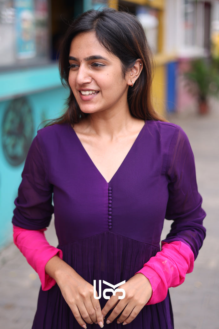 Minakshi Kurta Set in Purple