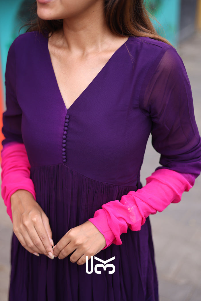 Minakshi Kurta Set in Purple