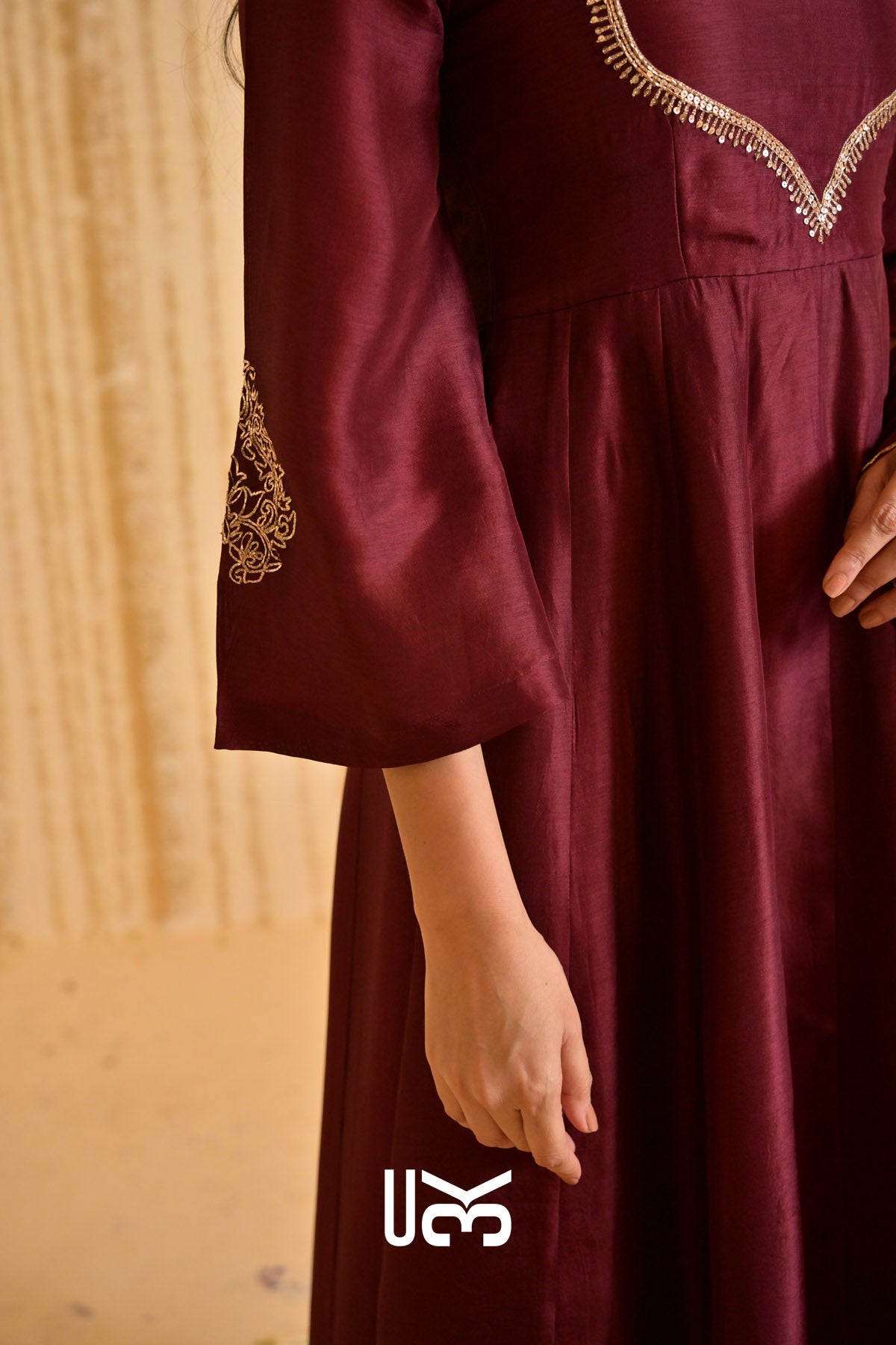 Mehroonvani Anarkali Set (Dress) in Marsala