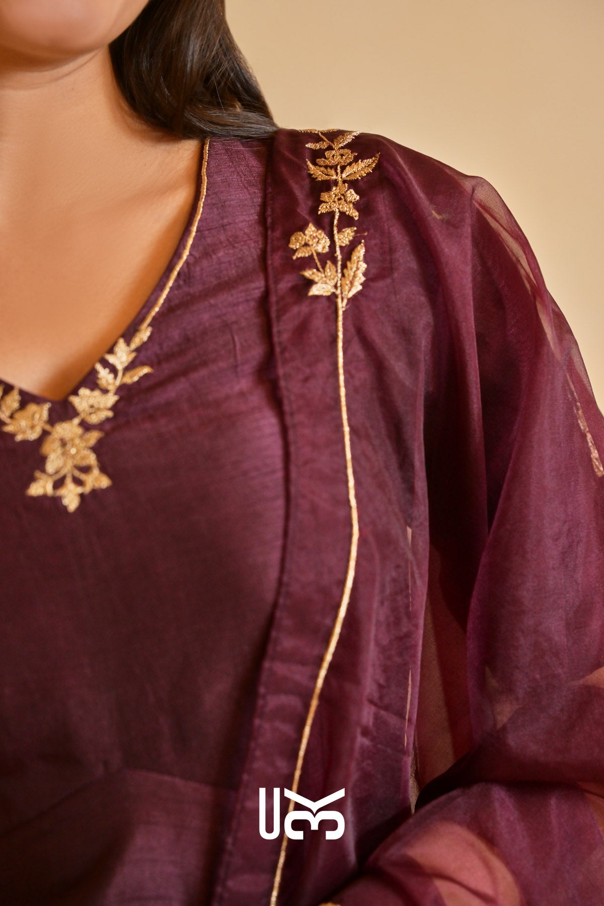 Deepvanika silk Kurta Set (Dress) in Brown