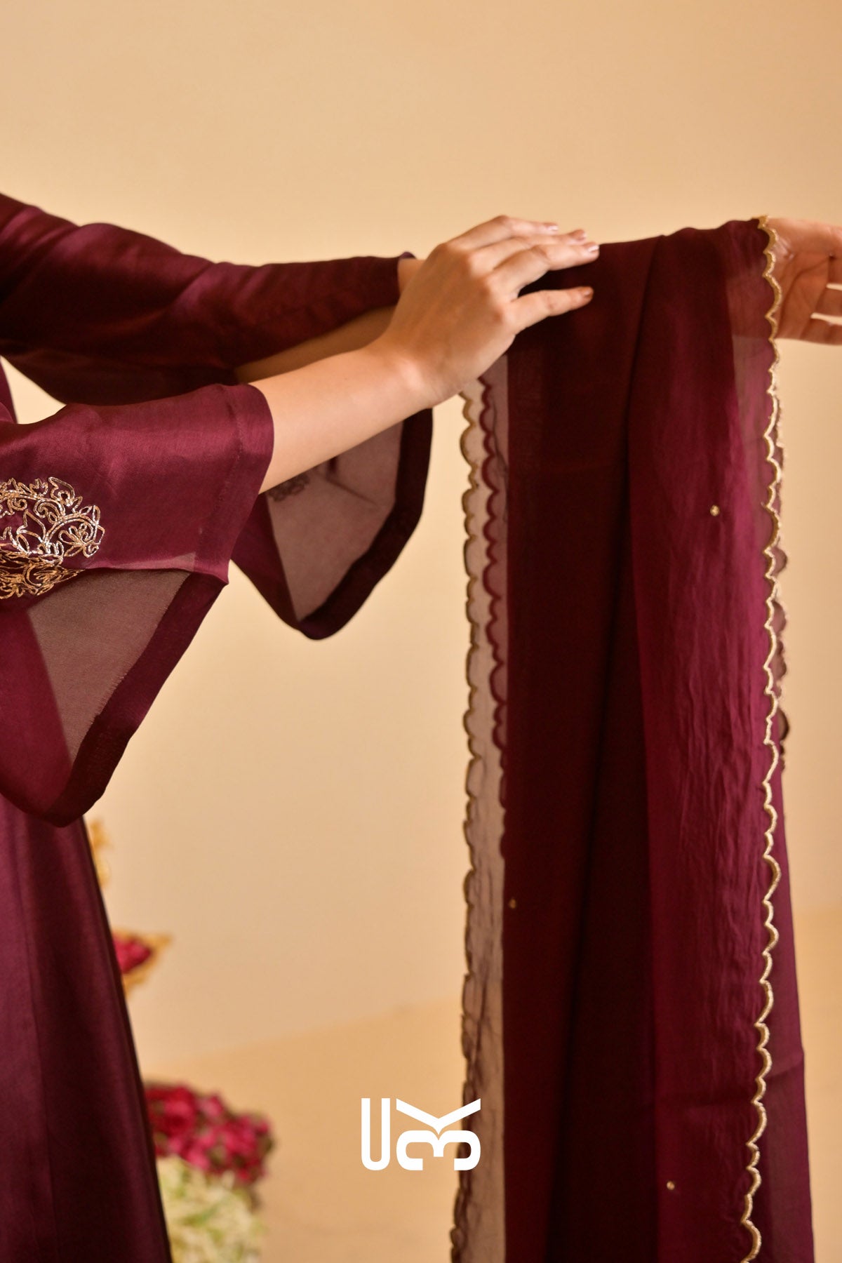 Mehroonvani Anarkali Set (Dress) in Marsala