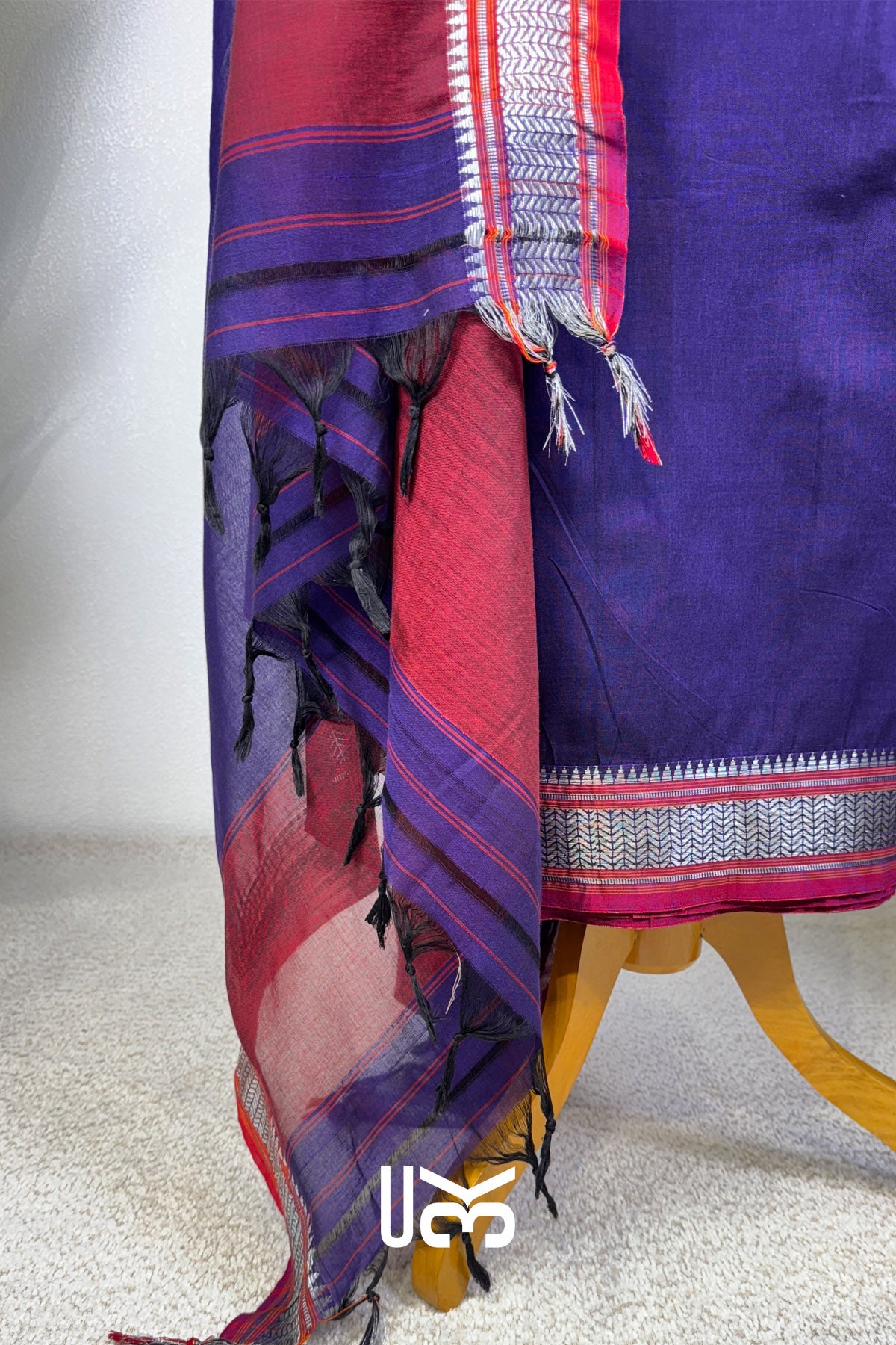 Komal Unstich Kurta Set In Violet