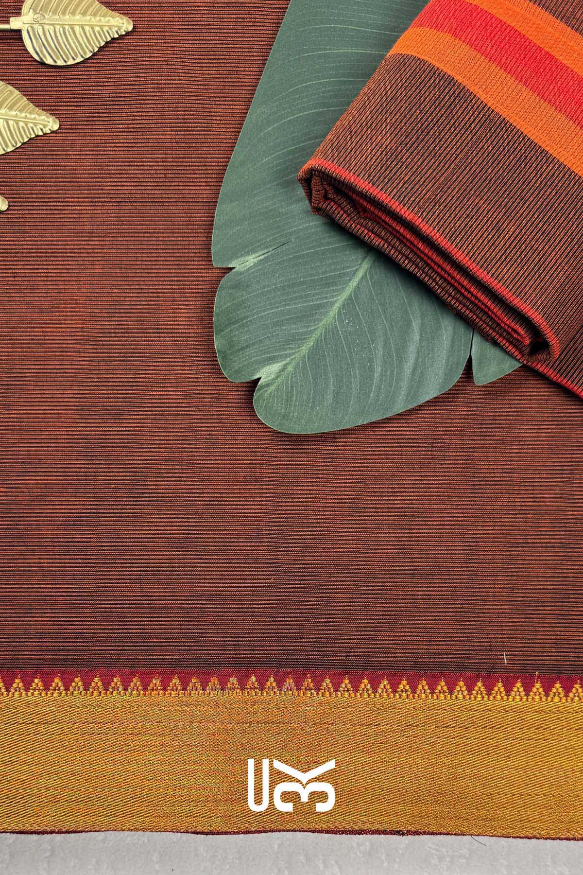 Hema Unstich Kurta Set In Brown