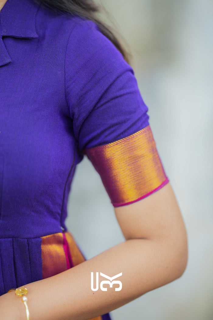 Paridhi Handloom Suit Set in Purple