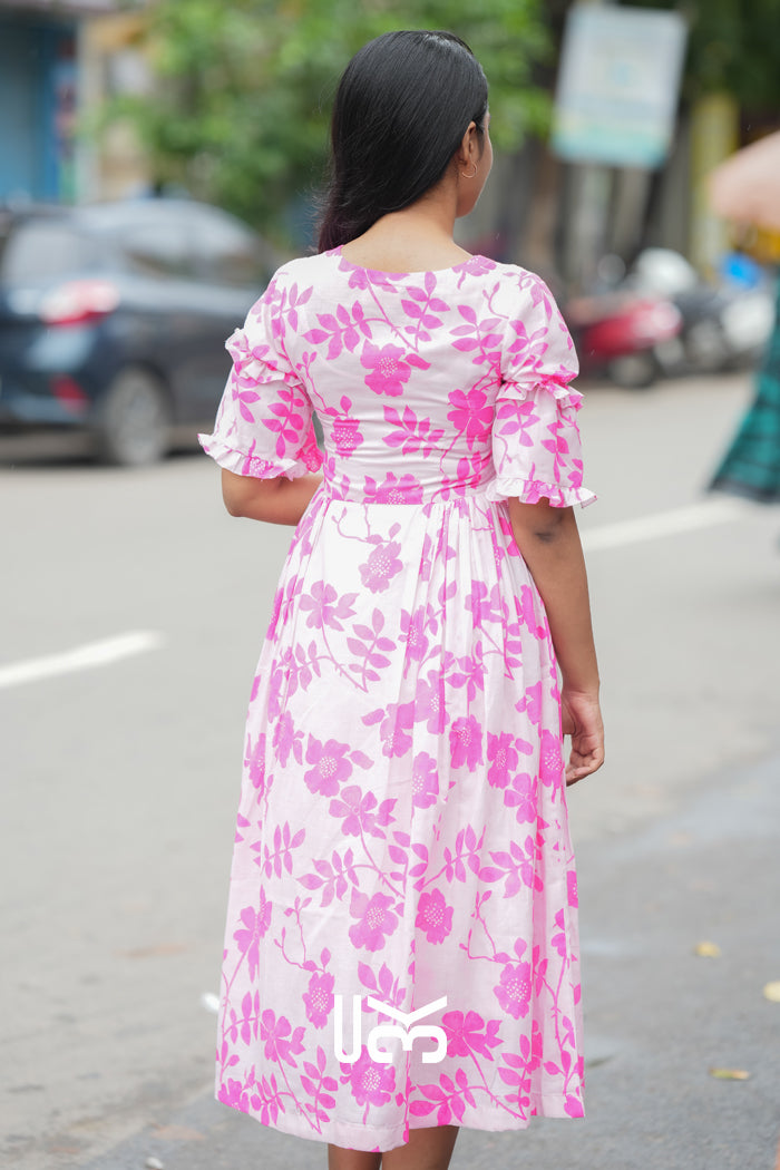 Polly Midi (Dress) in Pink